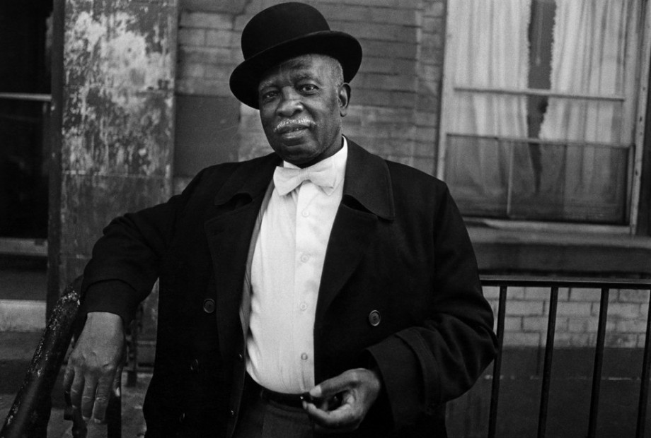 A Man in a Bowler Hat, Harlem, 1976