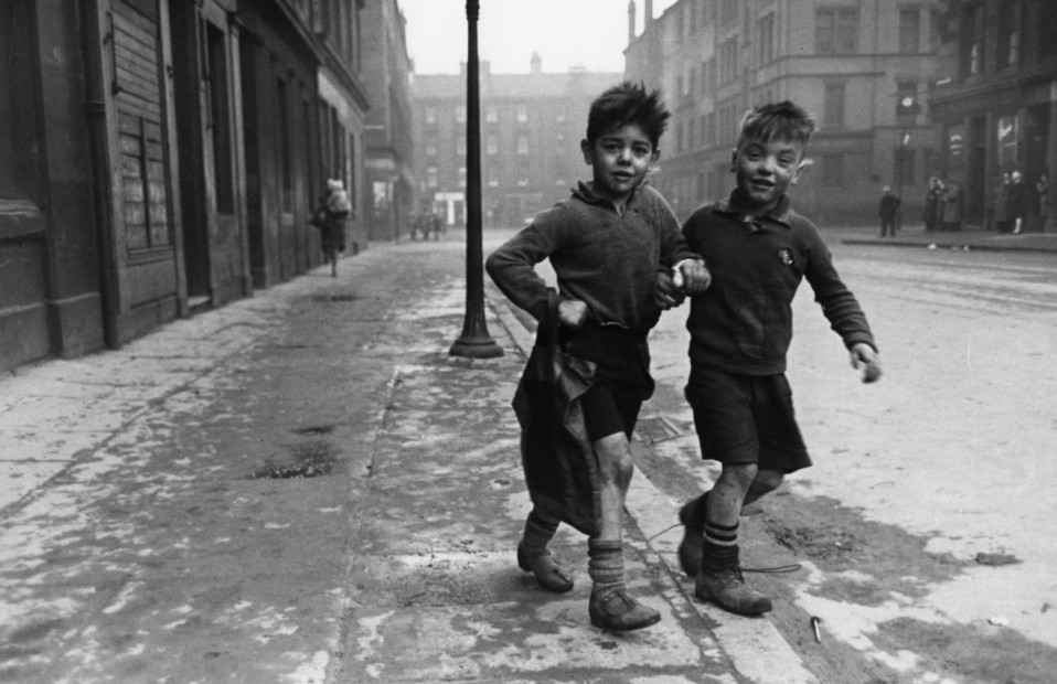 Two Boys on Shopping Errand, The Gorbals, Europe