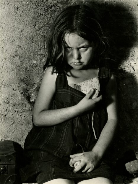 Margaret Bourke-White <br> Angeles Gonzalez, seven years old refugee from Madrid, Spain, 1938