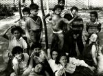 Thumbnail image: William Klein <br> Puerto Rican Kids Mimic Rock Stars and Models, New York,