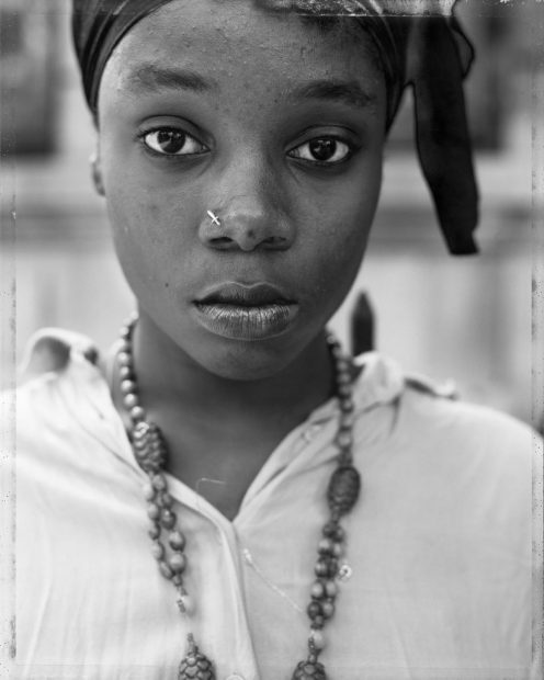 A Girl with a Knife Nosepin, Brooklyn, NY, 1990
