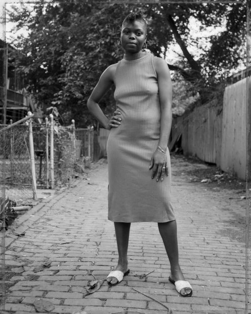 A Young Woman Between Carrolburg Place and Half Street, Washington, D.C., 1989