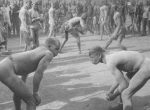 Thumbnail image: George Rodger<br>Wrestlers, c.1949
