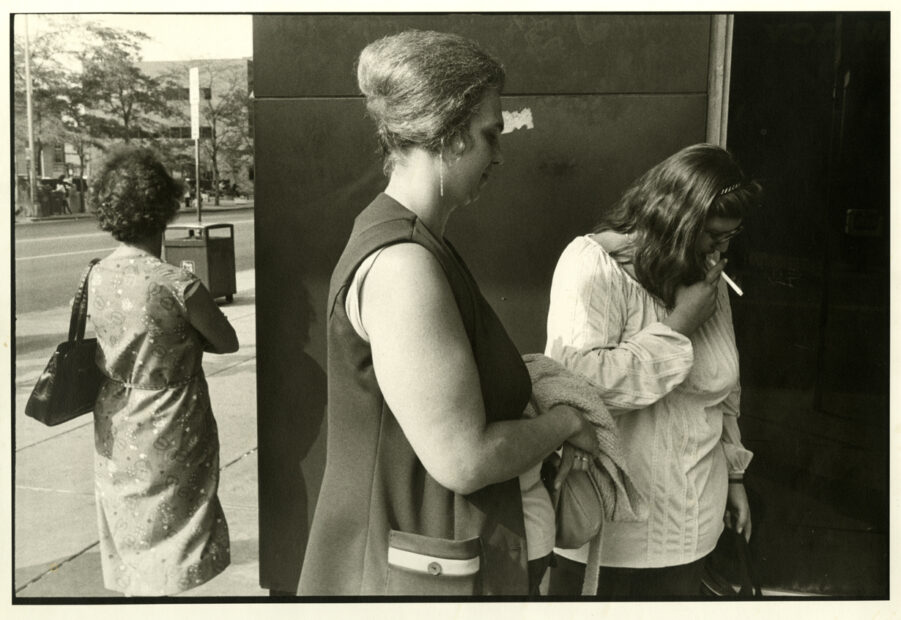 Three Women, One Smoking, Syracuse, NY, 1985