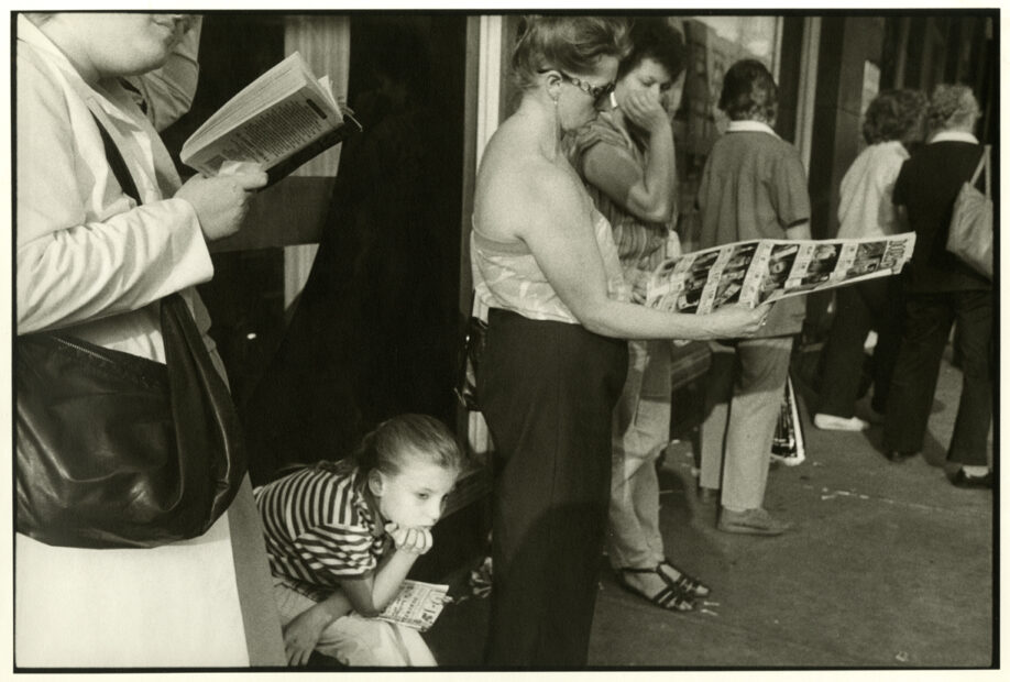 A Girl and Two Women Reading, Syracuse, NY, 1985