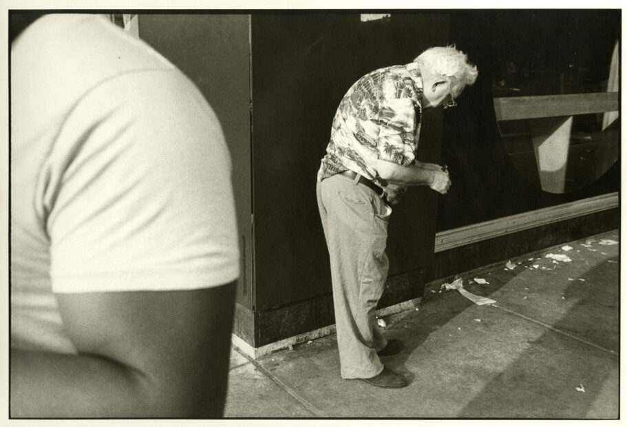 A Man Bending Over, Syracuse, NY, 1985