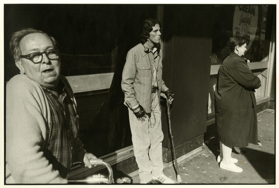 Three People Waiting for the Bus, Syracuse, NY, 1985