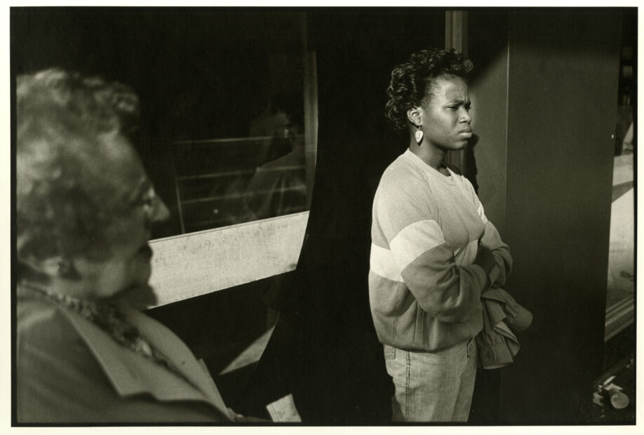 Two Women Waiting for the Bus, Syracuse, NY, 1985