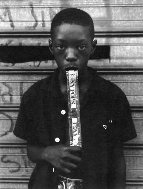 A Boy Eating a Foxy Pop, Brooklyn, NY, 1988