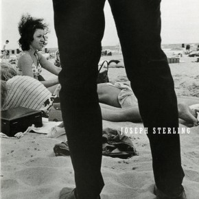 book cover of "Joseph Sterling: Age of Adolescence" with man standing over women on beach