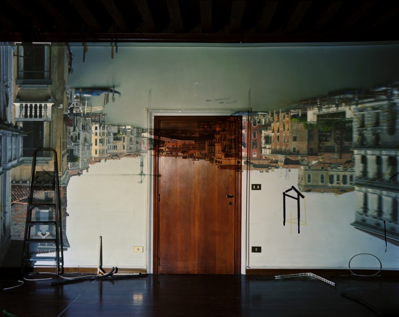 Camera Obscura: The Grand Canal looking West toward the Academia Bridge in Palazzo Room under Construction, 2007