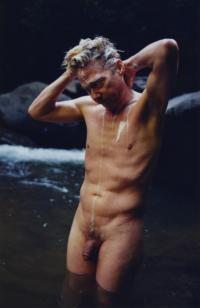 Reuben Cox<br>Tom Meyer Bathing in Middle Creek Falls, n.d.