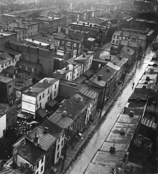 The City Slums, Philadelphia, 1940