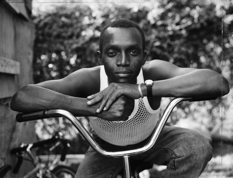 A Young Man Resting on an Exercise Bike, 1988