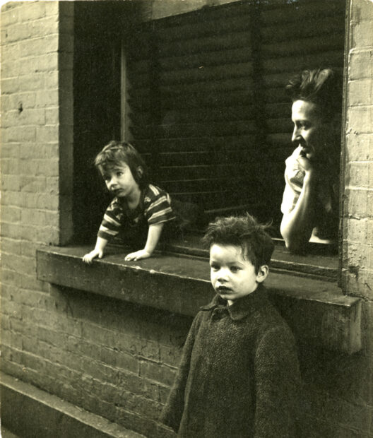 Mother and Two Sons at Window, New York City