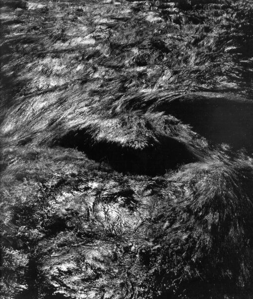 Untitled, (Water Series, motion of water current over rocks), 1971